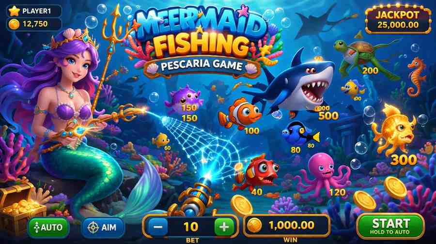 Mermaid Fishing 8566BET jogo de pesca online